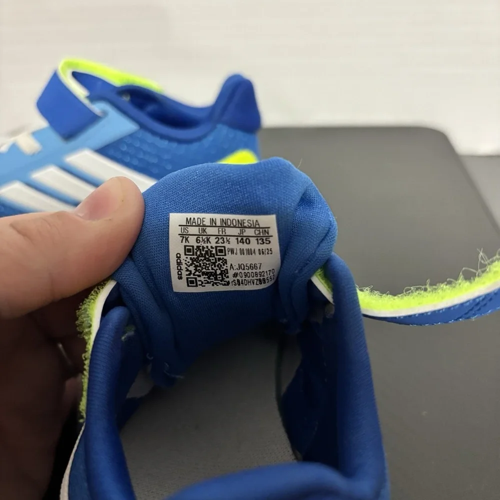 NEW Boy's Adidas Run Falcon 5 Eli 1. Blue. Size 7k Toddler
